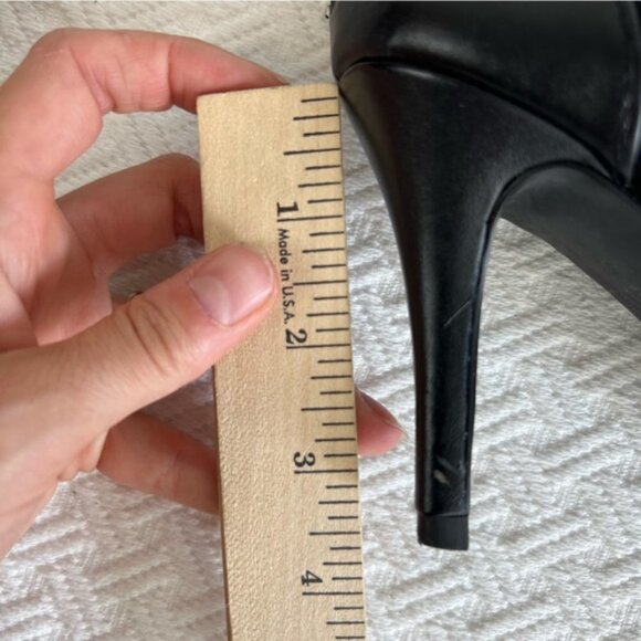 Rw&co. Western calf hair ankle boots heels booties leather black size 6 - Picture 10 of 15